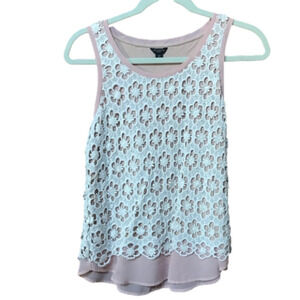 Ann Taylor Crochet Blouse